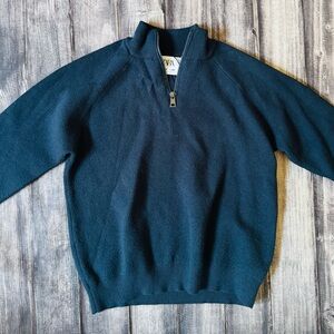Zara Boys Blue Sweater SOFT 8-9